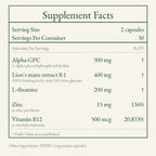 Weal Focus Supplement Facts panel